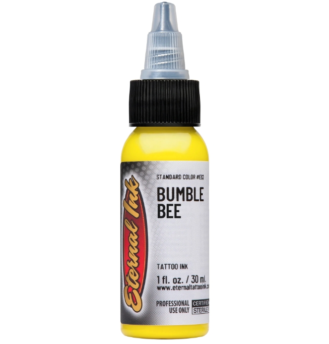 Eternal%20Bumble%20Bee%201%20oz%20-%2030%20ml%20Parlak%20Sarı%20Dövme%20Boyası