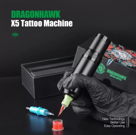 Dragonhawk%20Mast%20X5%20Kablosuz%20Bataryalı%20Pen%20Dövme%20Makinesi%204.0%20mm%20Stroke