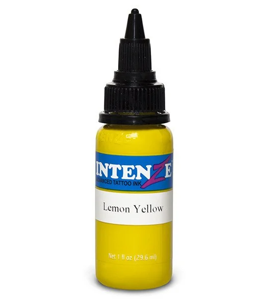 İntenze%20Lemon%20Yellow%201%20oz%20-%2030%20ml%20Parlak%20Sarı%20Dövme%20Boyası