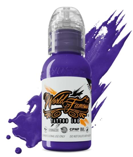 WorldFamous Purple Heart 1oz 30ml Mor Dövme Boyası