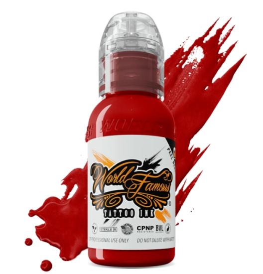 World Famous Red Hot 1oz 30ml Kırmızı Dövme Boyası