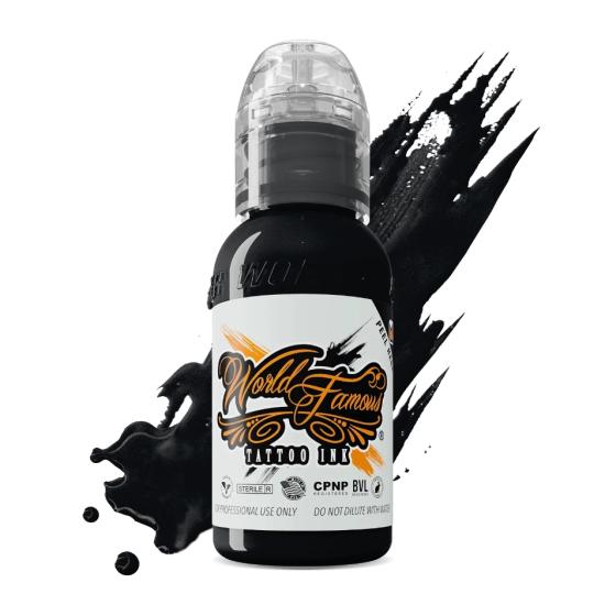 World Famous True Black 1/2 oz-15 ml Dövme Boyası