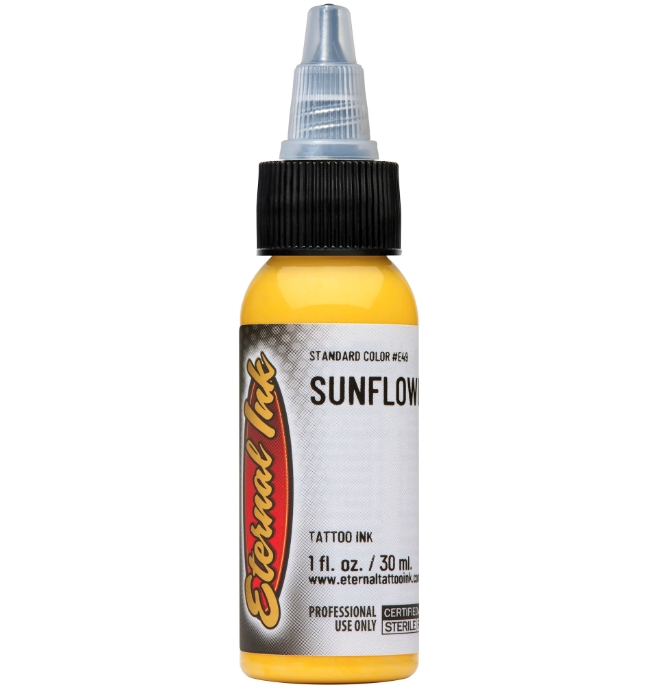 Eternal%20Sunflower%201%20oz%20-%2030%20ml%20Koyu%20Sarı%20Dövme%20Boyası